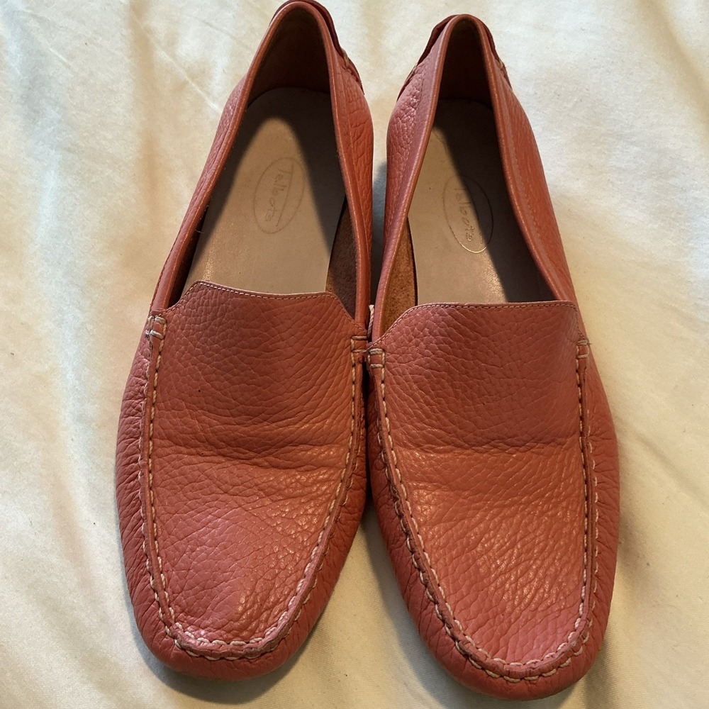 Talbots Shoes Womens Casual Comfort Slip On Moc Loafer Geranium Sz 9M